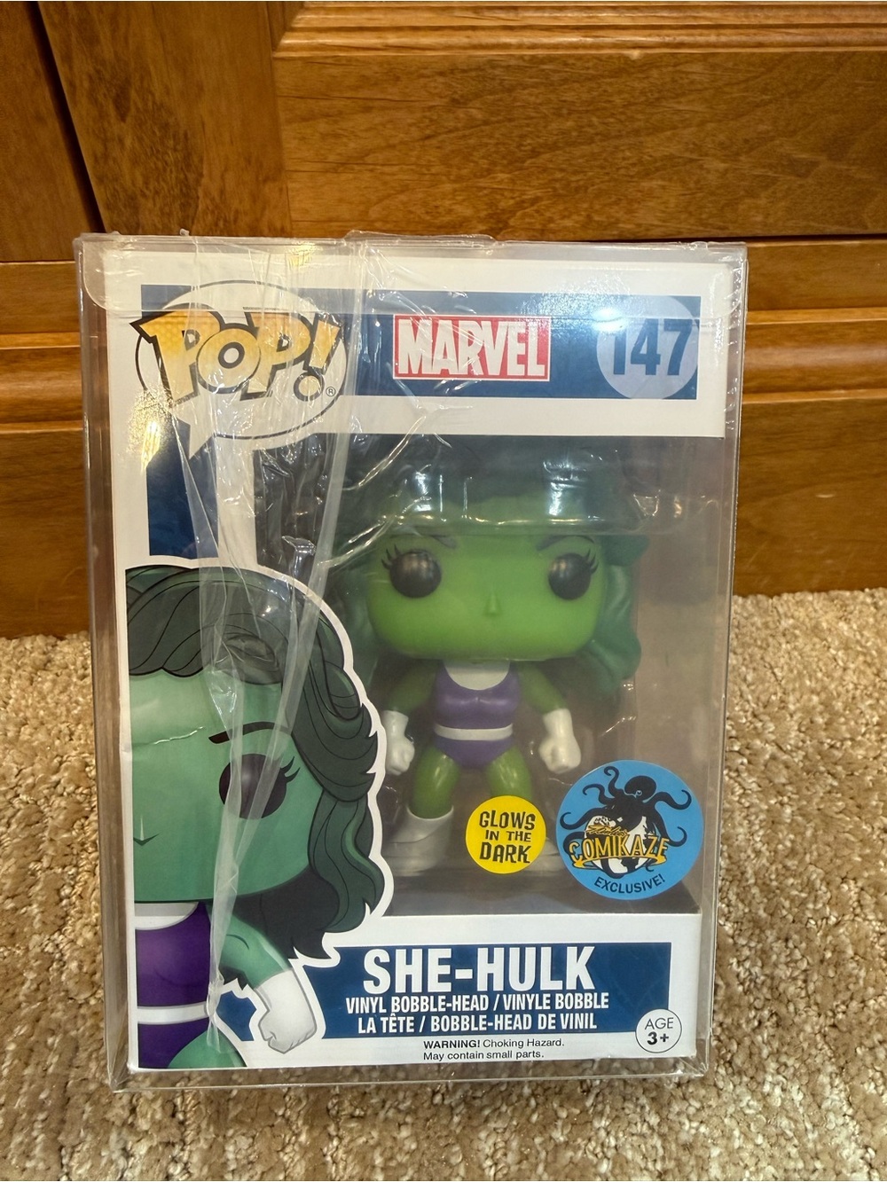 Funko Pop Marvel She-Hulk Poster Print - Green & Blue